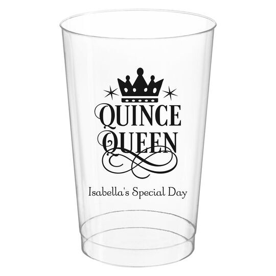 Quince Queen Clear Plastic Cups